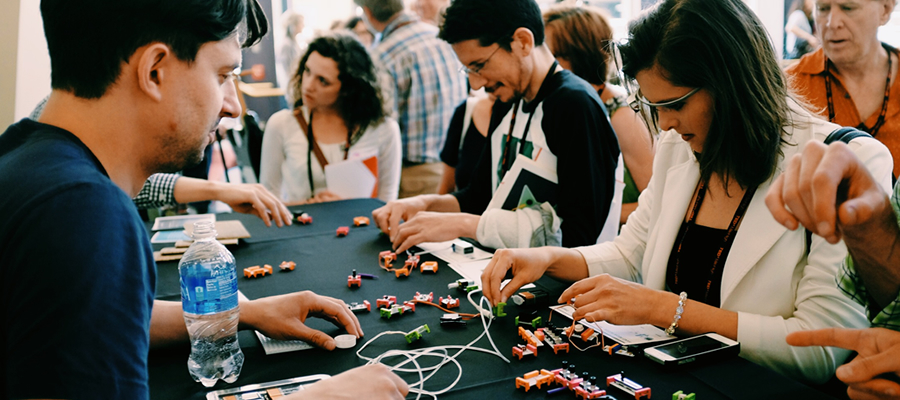 People Interacting with littleBits Prototype at TEDxMileHigh
